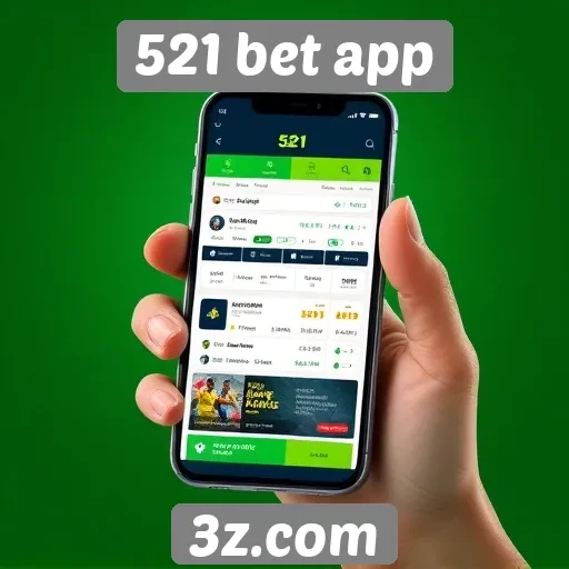 Design e usabilidade da interface do 521 bet app