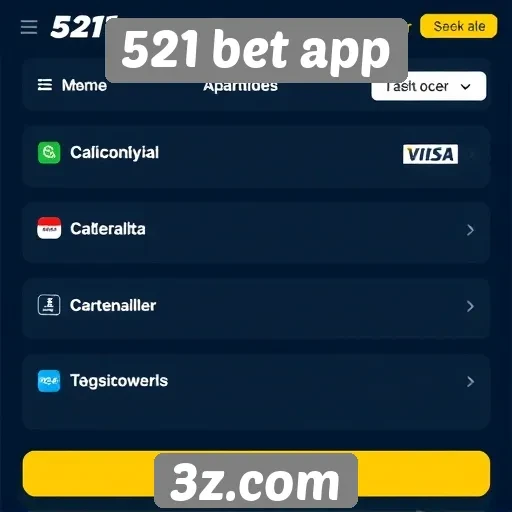 Métodos de pagamento disponíveis na 521 bet app